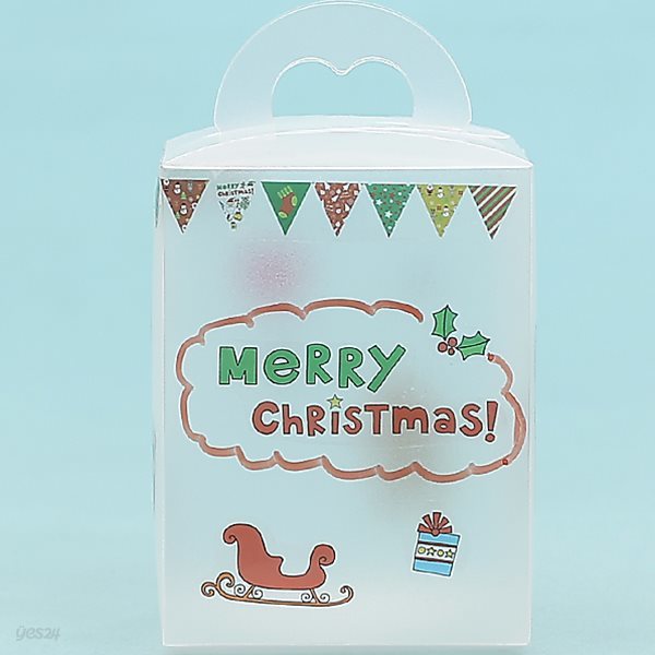 DIY만들기크리스마스 사탕통꾸미기(투명스티커포함)