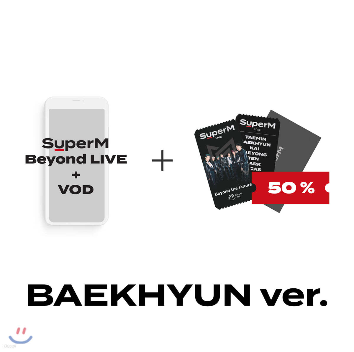 [BAEKHYUN] SuperM Beyond LIVE +VOD관람권 + SPECIAL AR TICKET SET