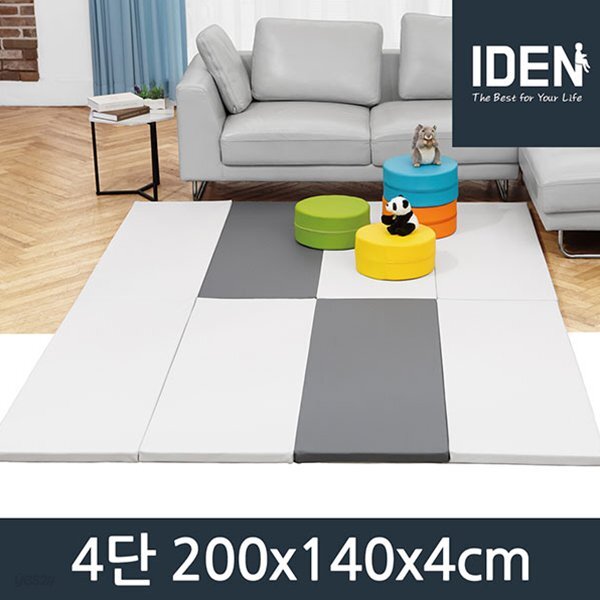 4단 폴더매트 놀이방매트 아기 유아 매트 층간소음방지 200x140x4cm
