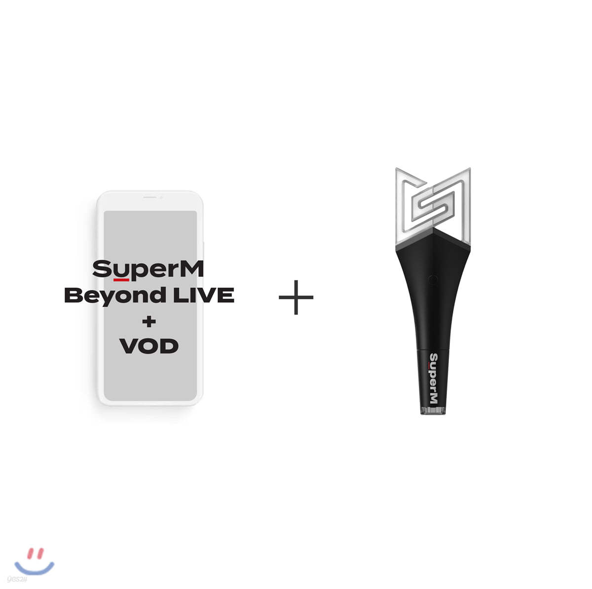 SuperM Beyond LIVE +VOD관람권 + SuperM 슈퍼엠 공식응원봉