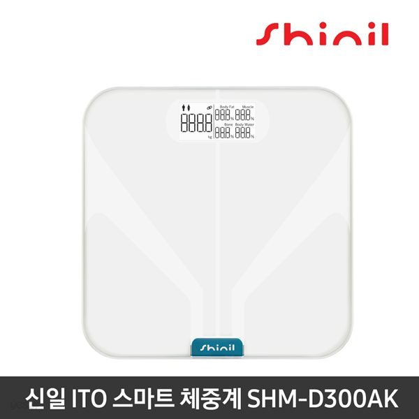 신일 ITO 스마트체중계 LCD뷰 BIA생체 프리미엄 SHM-D300AK