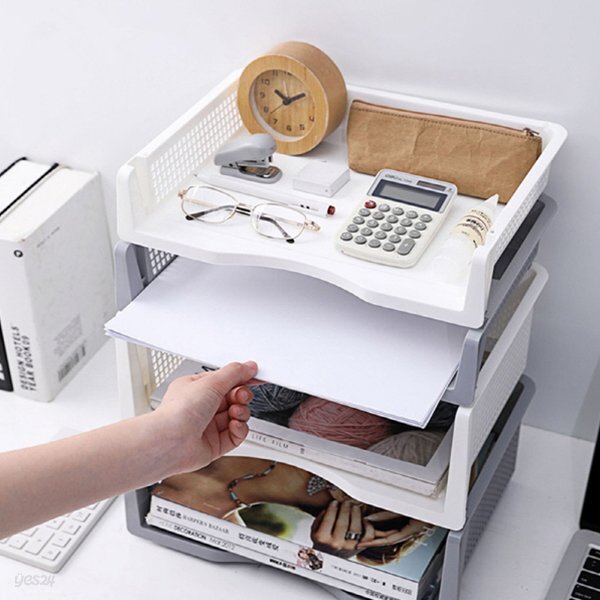 PH A4 층층 다용도 정리 수납 트레이