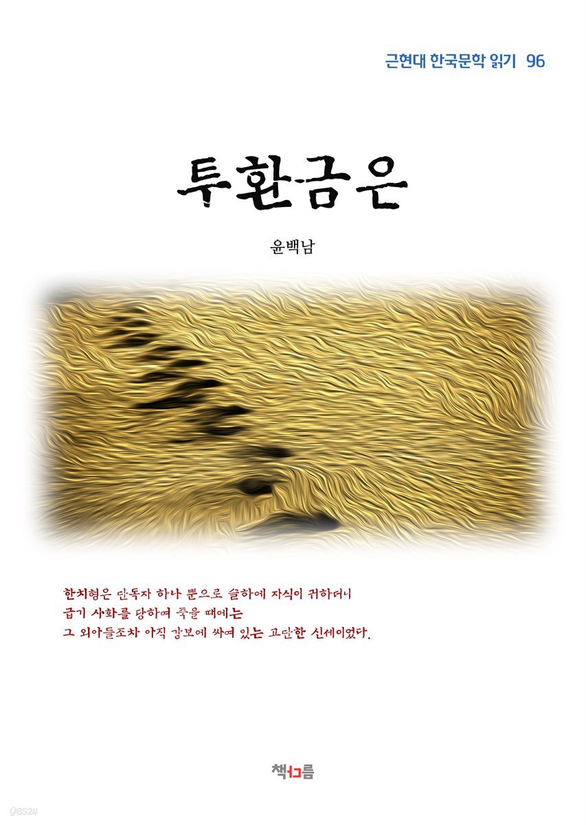 윤백남 투환금은 (근현대 한국문학 읽기 96)