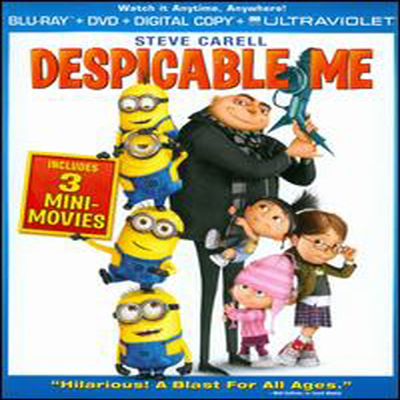 Despicable Me (۹) (ѱ۹ڸ)(Blu-ray + DVD + Digital Copy + UltraViolet) (2010)