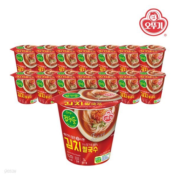 오뚜기 컵누들 김치쌀국수컵 34.8g x 15개(1박스)
