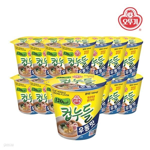 오뚜기 컵누들 우동맛 38.1g x 15개(1박스)