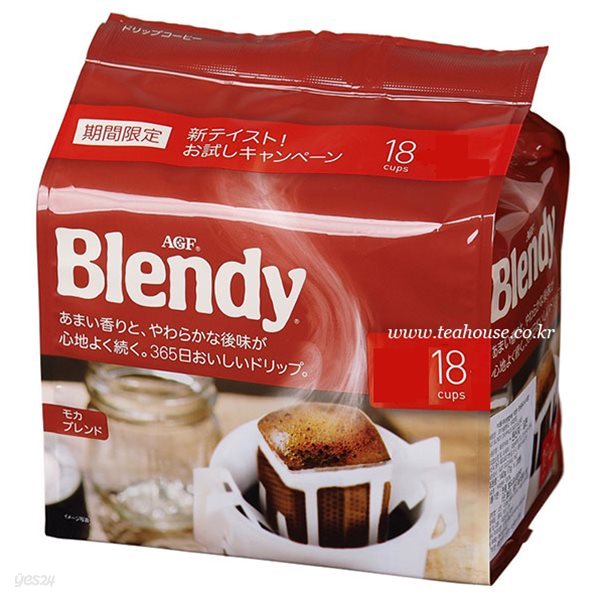 AGF Blendy 1회용드립커피 - 모카블랜드 18개입