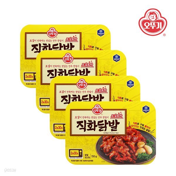 오뚜기 오감포차 직화닭발 150g x 4개