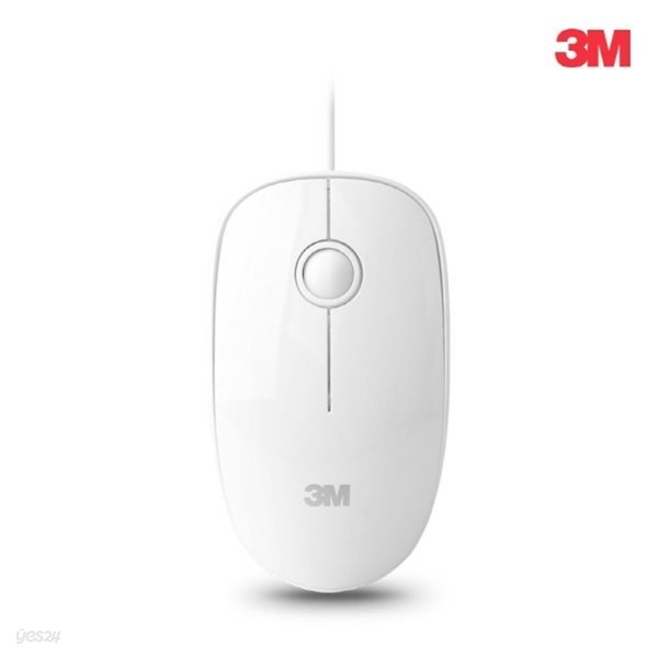 3M 무소음 유선마우스 M30 (화이트)