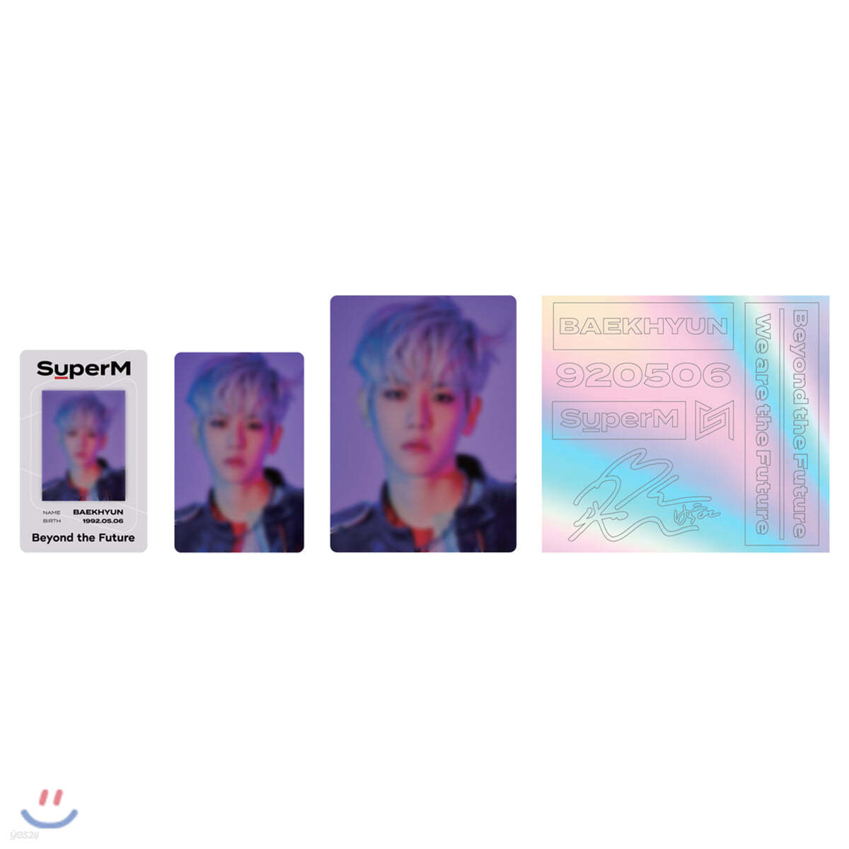 BAEKHYUN] SuperM Beyond LIVE Beyond the Future ID카드+응원봉데코