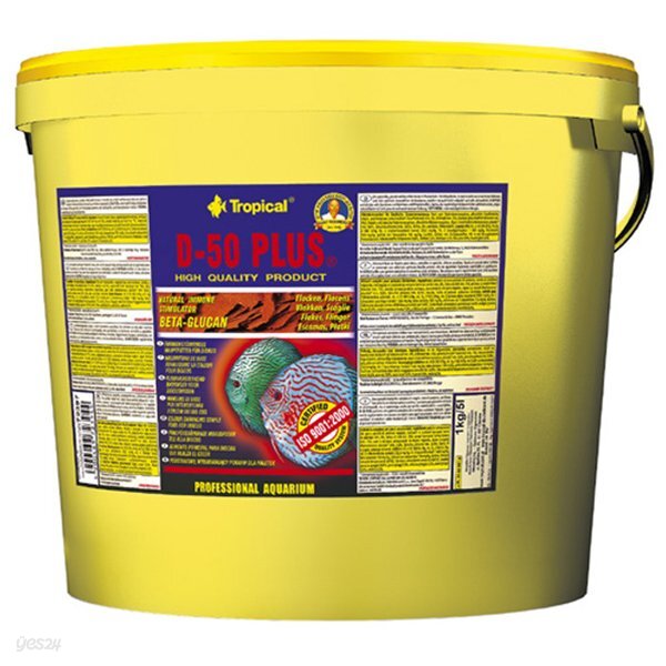 트로피칼 본사 - D50 플러스 Bucket 5L / 1kg 색상강화, 산란촉진 유통기한 : 2029.02