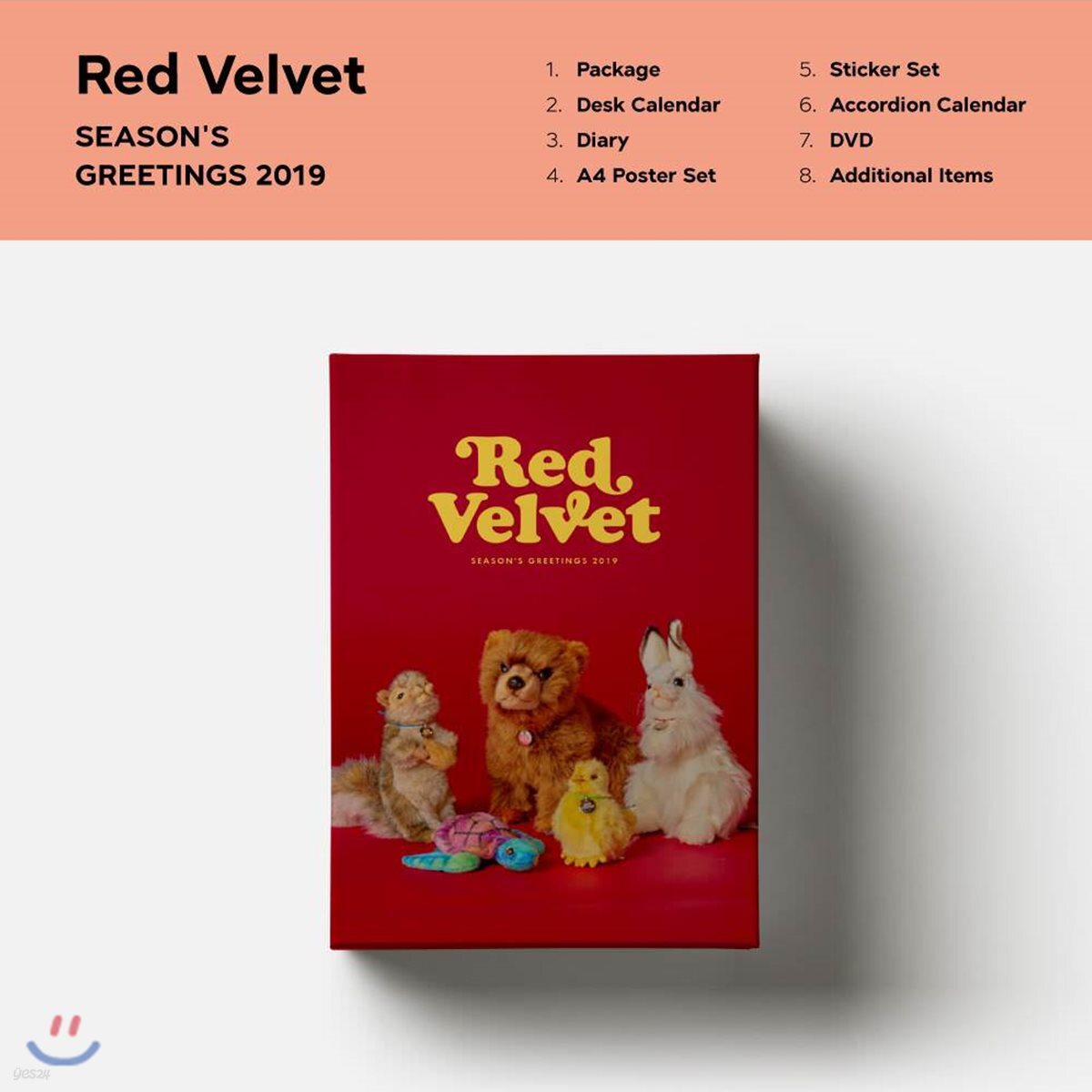 레드벨벳 (Red Velvet) 2019 시즌 그리팅 (개봉 최상품, 예스24 단독 아크릴 키링 랜덤 1종 없으니 구매시 참고 바랍니다.)