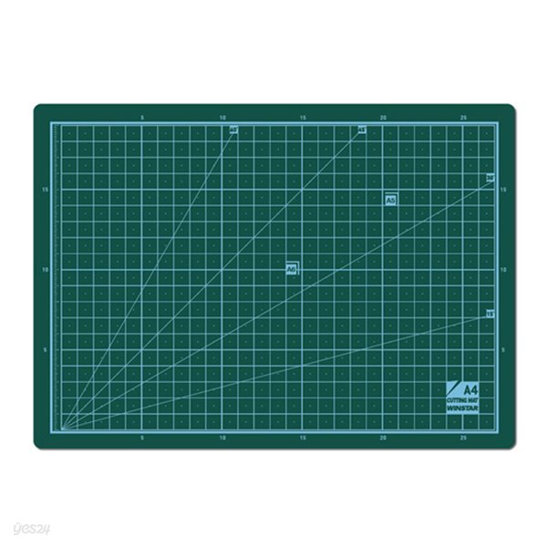 안전 칼날보호 미끄럼방지 1cm 모눈눈금 A4 컷팅매트