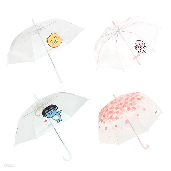 카카오프렌즈 튼튼한 비닐 장우산 5종