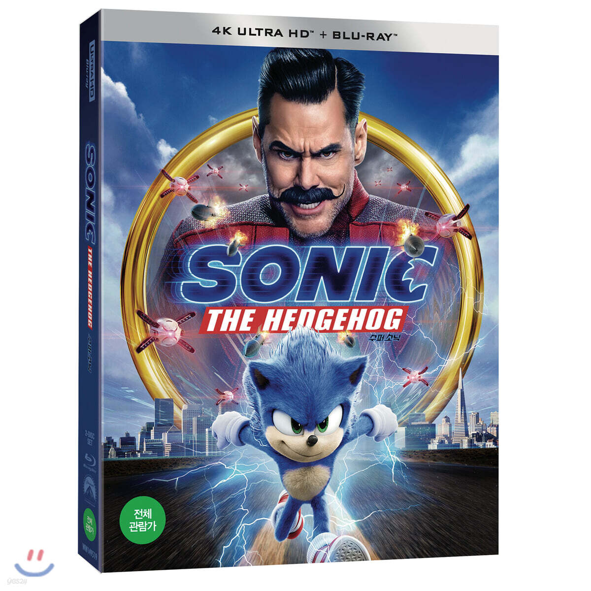 수퍼 소닉 (2Disc, 4K UHD + BD 초도한정 슬립케이스) : 블루레이
