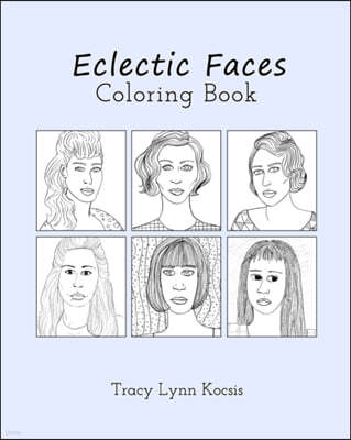 Eclectic Faces Coloring Book