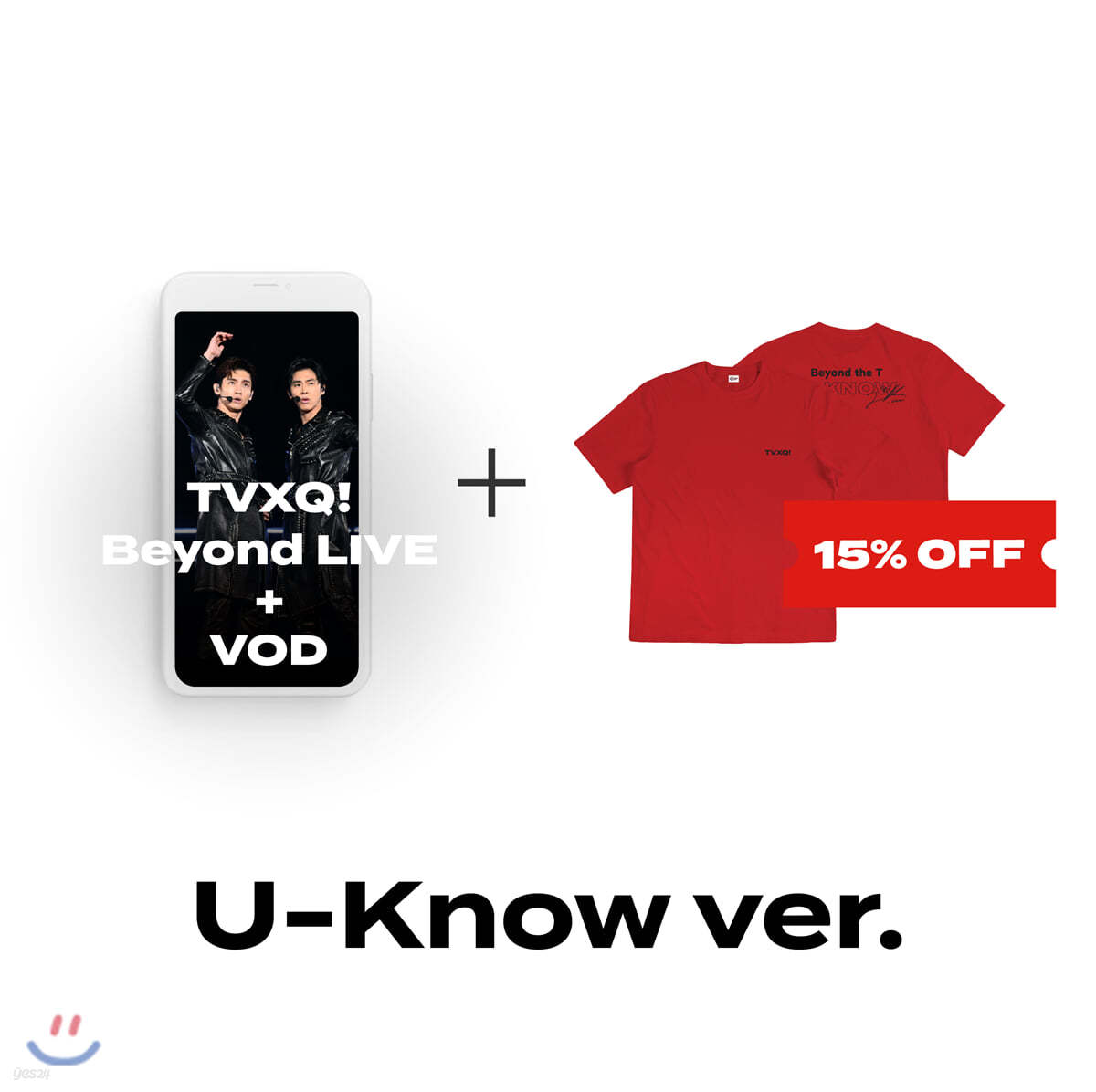 [U-KNOW] TVXQ! Beyond LIVE +VOD관람권 + Beyond the T 티셔츠