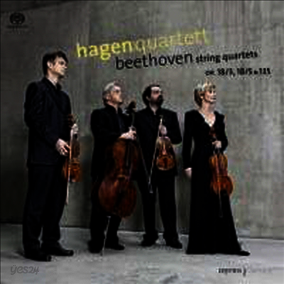 베토벤: 현악 사중주 3, 5 & 16번 (Beethoven: String Quartets Nos.3, 5 & 16) (SACD Hybrid) - Hagen Quartett