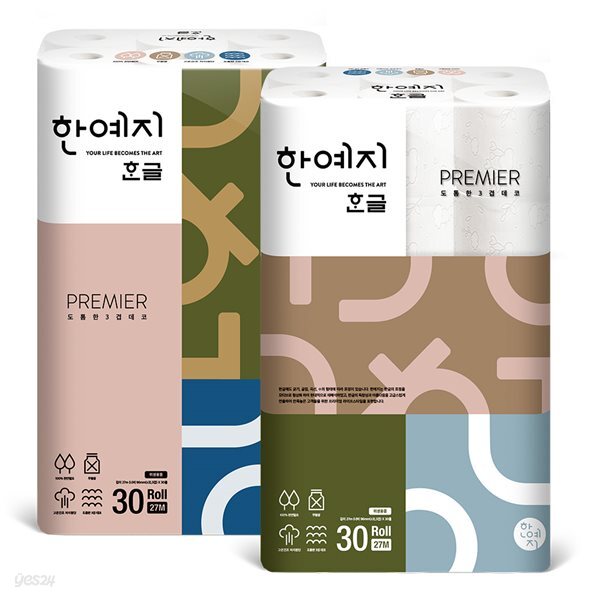 한예지 한글 프리미어 27M 30롤 x 2팩