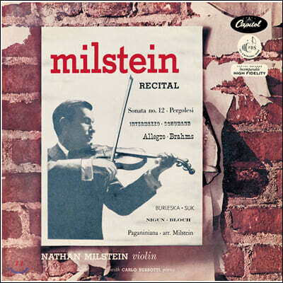 Nathan Milstein — 나단 밀스타인 리사이틀 (A Nathan Milstein Recital) 앨범 커버