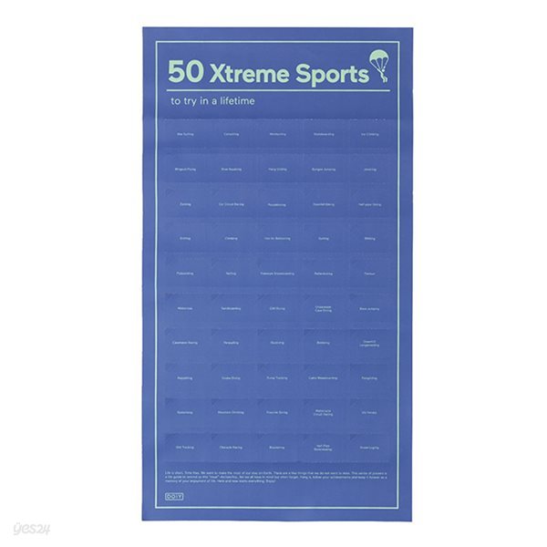 [도이] 50가지 익스트림 스포츠 챌린지 포스터
