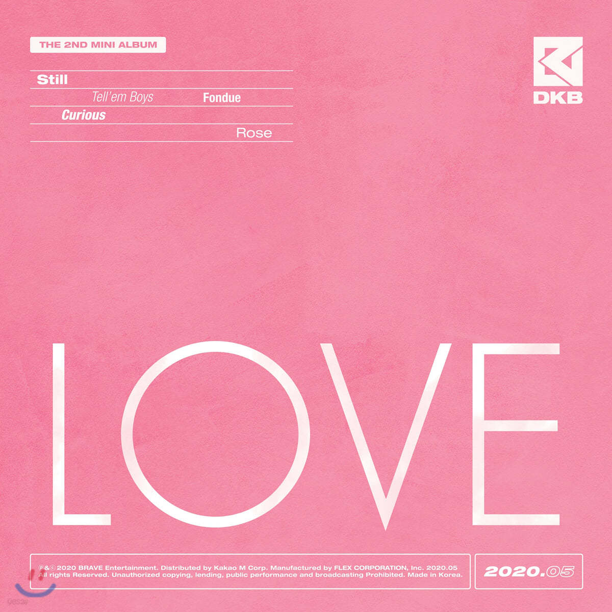 다크비 (DKB) - 미니앨범 2집 : LOVE