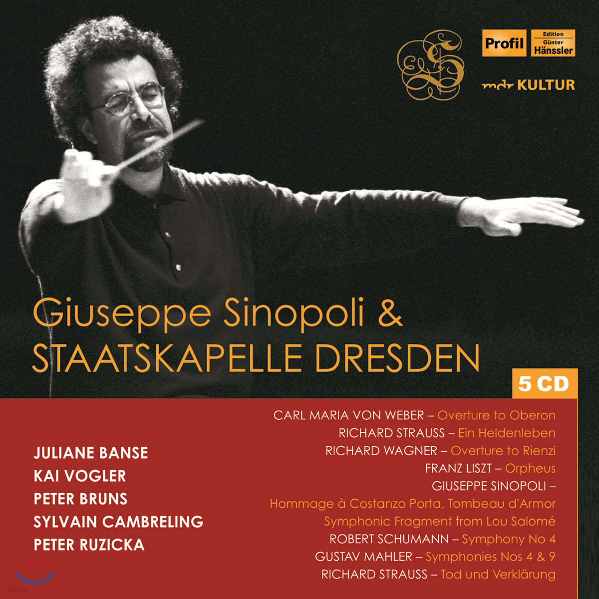 주세페 시노폴리 &amp; 슈타츠카펠레 드레스덴 1993-2004 공연 실황 모음집 (Giuseppe Sinopoli &amp; Staatskapelle Dresden Live)