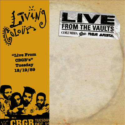 Living Colour — Live From CBGB's Tuesday 12/19/89 앨범 커버