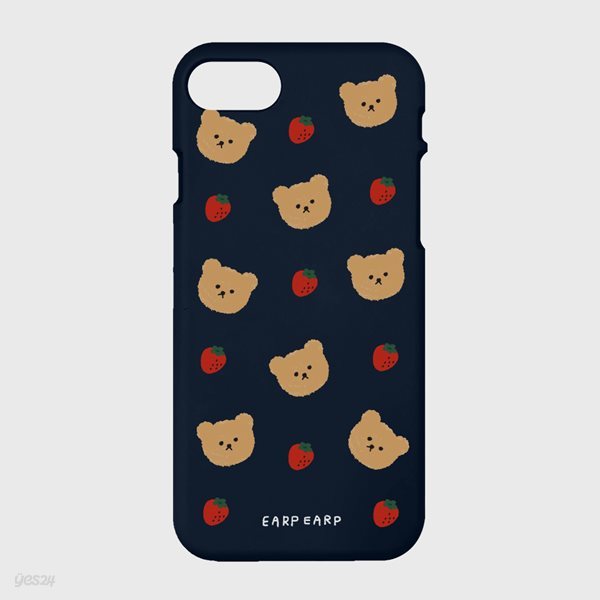 Dot strawberry bear-navy(color jelly)