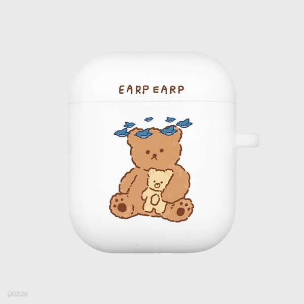 blue bird bear-white(Air pods)