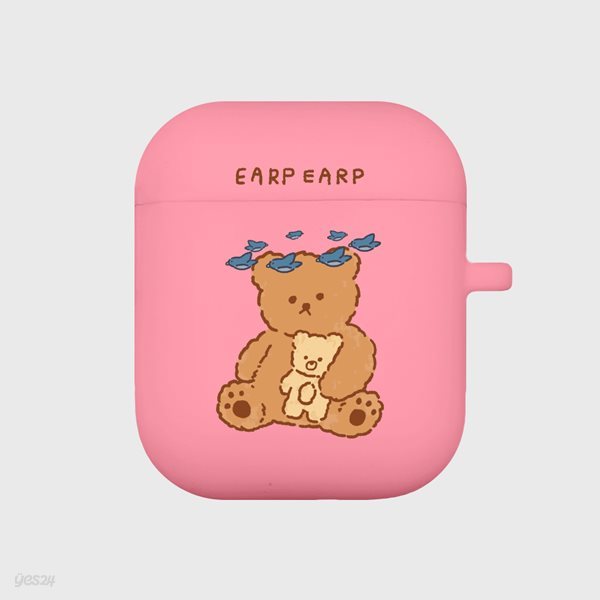 blue bird bear-pink(Air pods)