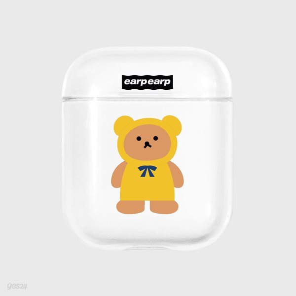 Yellow Little baer sleepers-clear(Air pods)