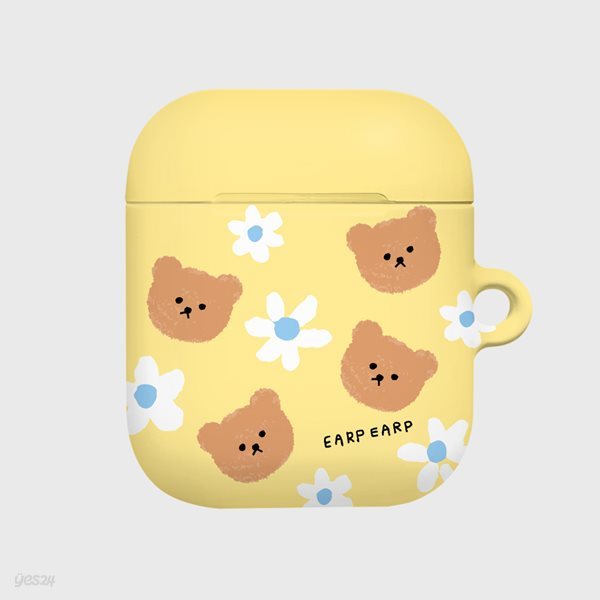 Dot flower bear-yellow(Hard air pods)