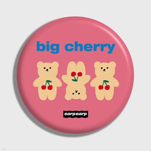 Three cherry big bear-pink(거울)
