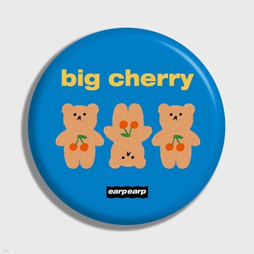 Three cherry big bear-blue(거울)