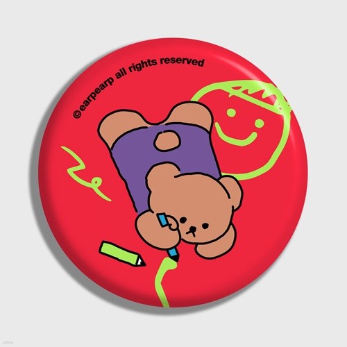Doodle bear-hot pink(거울)