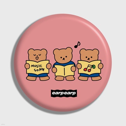 Music song bear-pink(거울)