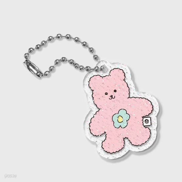 Blossom bear friends-pink(글리터키링)