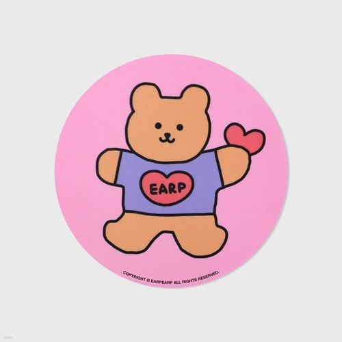 pink Bear heart(마우스패드)