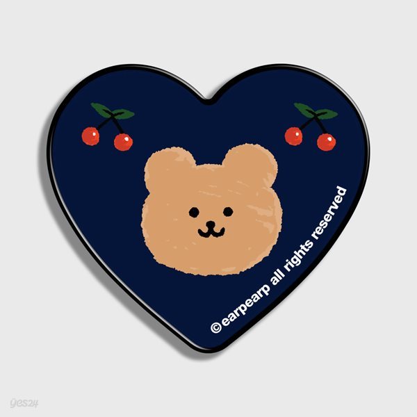 Dot cherry bear-navy(하트톡)