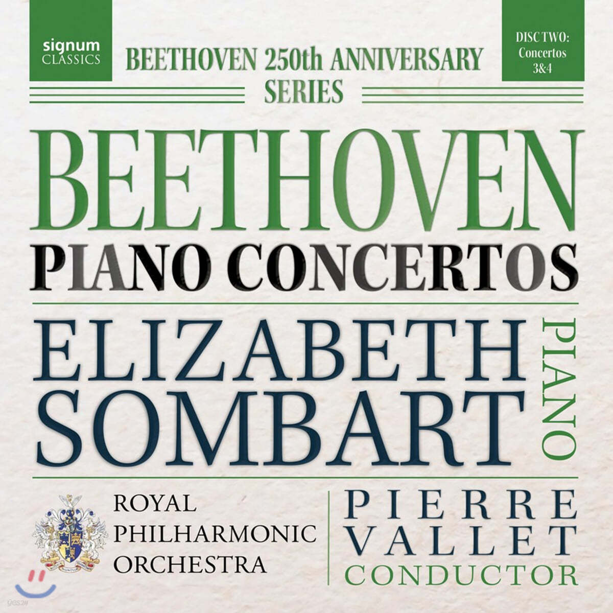 Elizabeth Sombart 베토벤: 피아노 협주곡 3, 4번 (Beethoven: Piano Concertos Op. 37, 58)