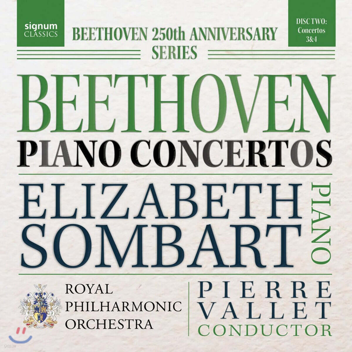 Elizabeth Sombart 베토벤: 피아노 협주곡 3, 4번 (Beethoven: Piano Concertos Op. 37, 58)