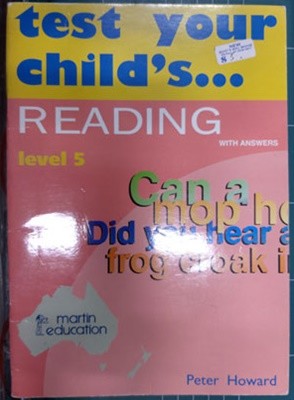 Test Your Child's Reading Level 5 With Answers Paperback