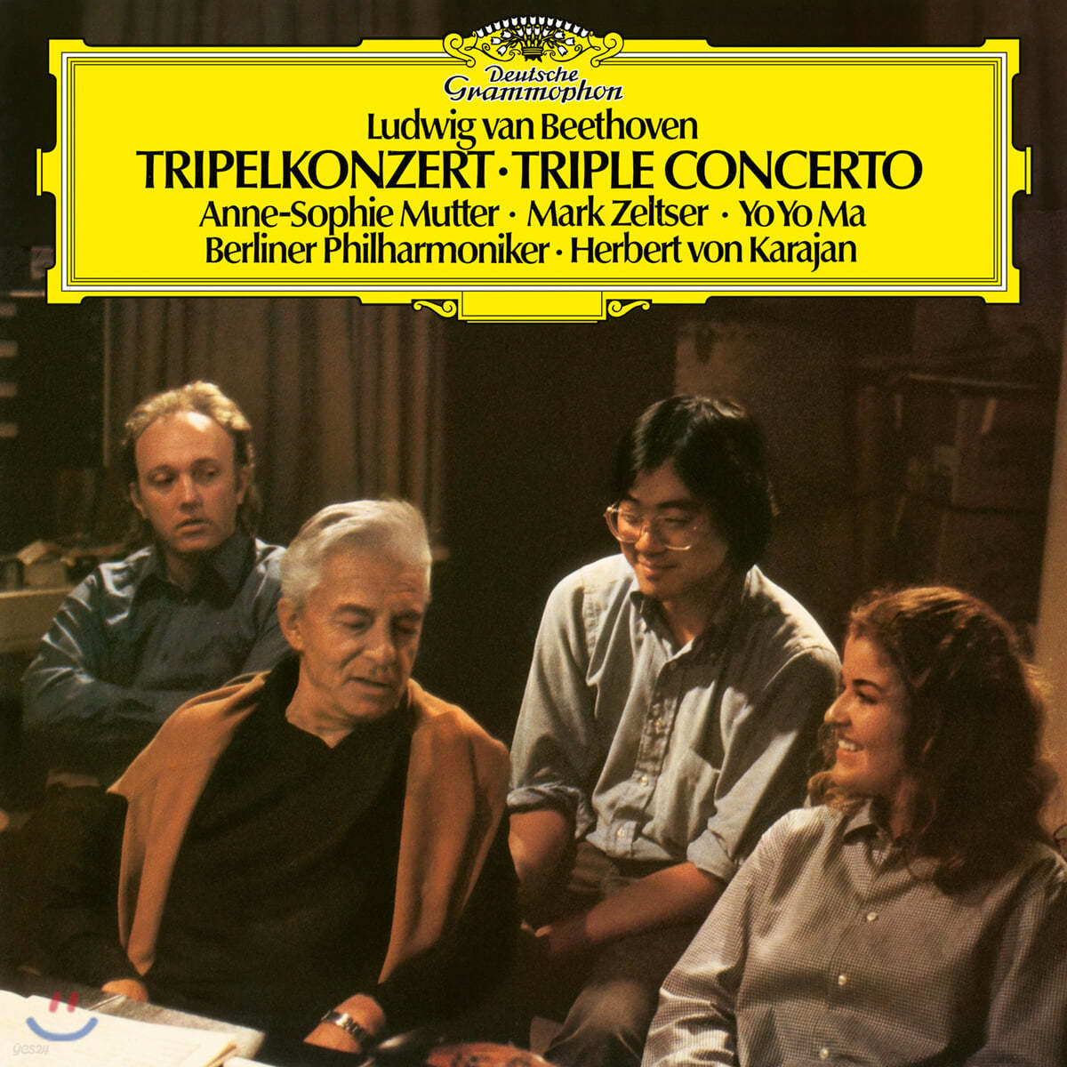 Herbert von Karajan / Anne-Sophie Mutter / Yo-Yo Ma 베토벤: 삼중 협주곡 [LP] 