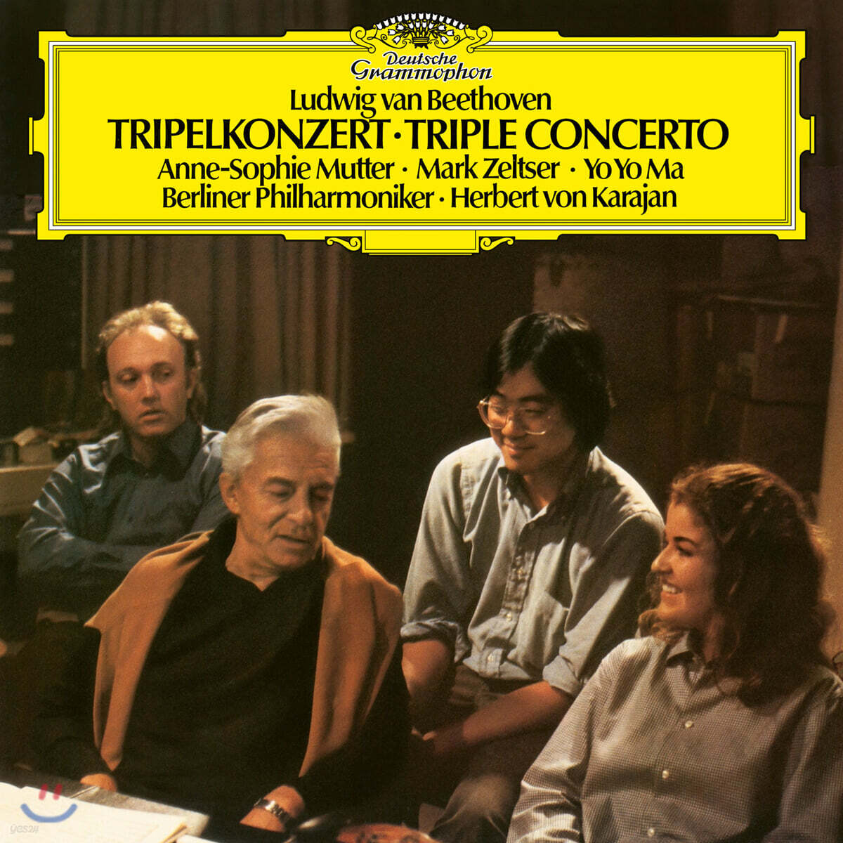 Herbert von Karajan / Anne-Sophie Mutter / Yo-Yo Ma 베토벤: 삼중 협주곡 [LP]