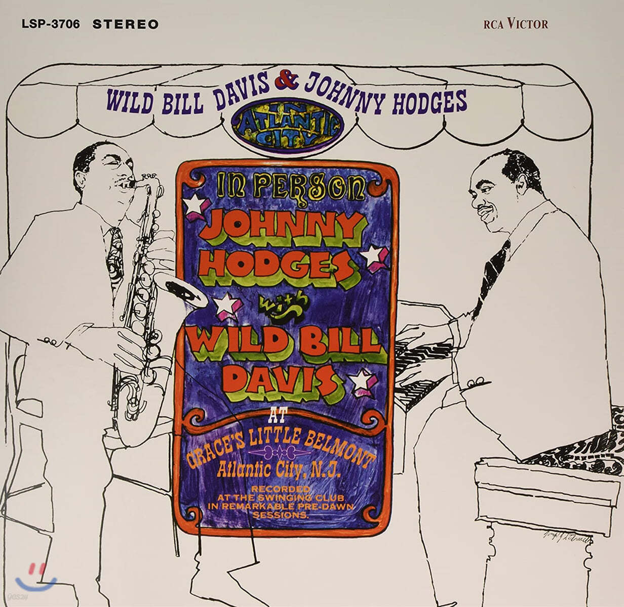 Wild Bill Davis And Johnny Hodges (와일드 빌 데이비스 앤 조니 호지스) - In Atlantic City [LP]