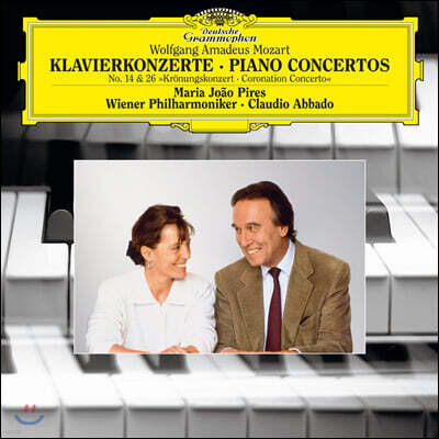 Maria Joao Pires, Claudio Abbado — Maria Joao Pires / Claudio Abbado 모차르트: 피아노 협주곡 14, 26번 (Mozart: Piano Sonatas KV449, 537) 앨범 커버
