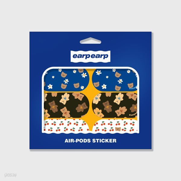 Earpearp air pods sticker pack-yellow