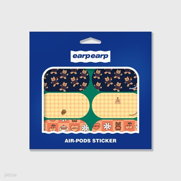 Earpearp air pods sticker pack-green