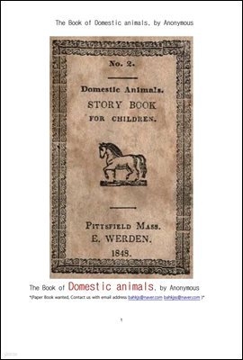 ̸ ε.The Book of Domestic animals, by Anonymous